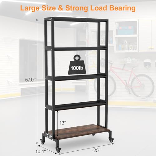 Ormeli 3D Printer Filament Storage Rack, 5-Tier 3D | Home Organization - Image 4