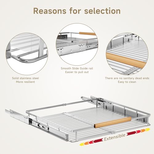 16.3~26.3"x17.3" Pull Out Cabinet Organizer，1Pack | Home Organization - Image 6