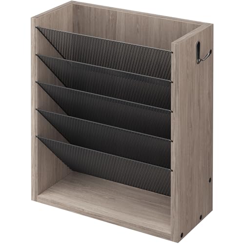 Mail Organizer Wall Mounted, 6-Slot Hanging File Organizer - Image 2