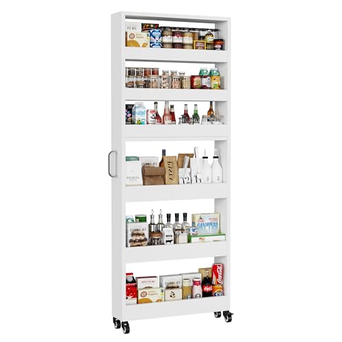 Slim Storage Cart, Lightweight 6 Tier Metal Rolling | All Products - Image 2