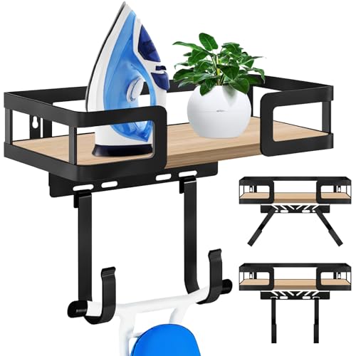 Ironing Board Hanger Wall Mount with Iron Holder for T and Y Legs - Image 2