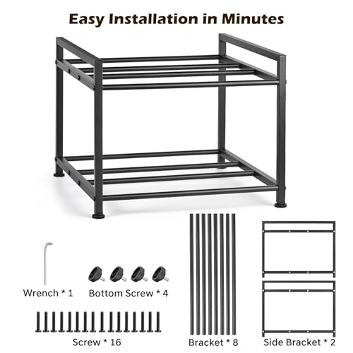 MAYJOY Desktop 3D Printer Filament Storage Rack, 2-Tier Metal - Image 6
