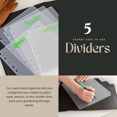 Seed Storage Binder – Garden Seed Organizer with 50 Sheet - Image 5