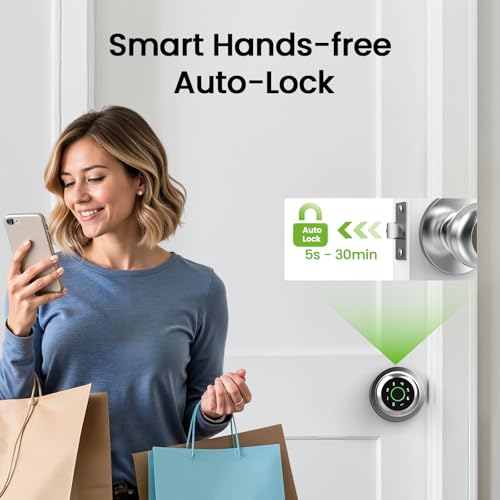 GHome Smart Fingerprint Door Lock, 4 in 1 Smart Fingerprint Door - Image 6