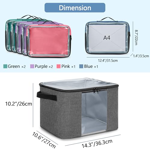 Rexmica Board Game Storage Organizer Bag with 6pcs Zipper Bags - Image 4