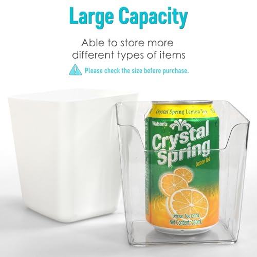 Clear Large Pegboard Cups, 6Pack Peg Board Square Storage - Image 5