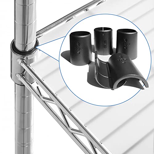 Wire Shelf Clips - 28 Pack Plastic Metal Shelf Clips, 1 Inch Wire - Image 3