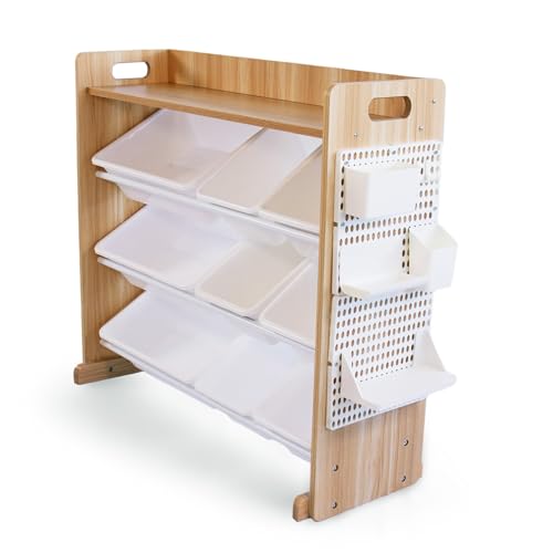 Humble Crew Kids Toy Organizer with Display Shelf, 9 Bins - Image 2