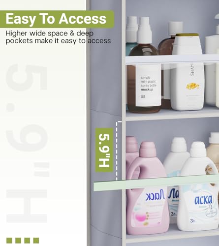2 Pack Over the Door Organizer, Large Capacity Closet Door - Image 5
