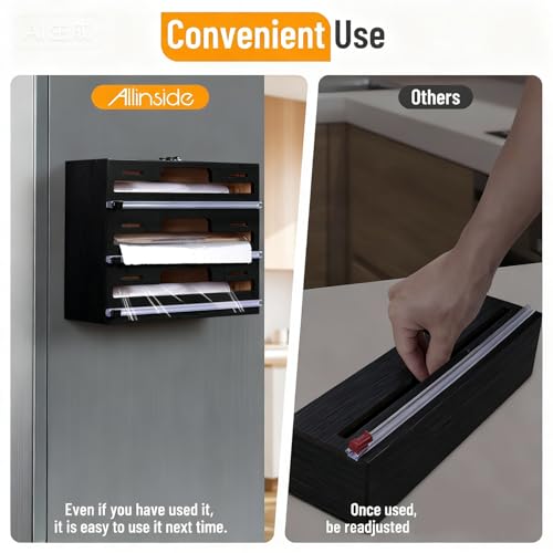 Allinside Magnetic Plastic Wrap Dispenser with Cutter, 3 - Image 5