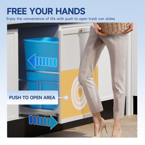 Insputer Pull Out Trash Can Under Cabinet with Push | All Products - Image 4