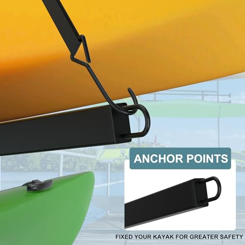 Freestanding Kayak Storage Rack w/Wheel,Adjustable Kayak - Image 7