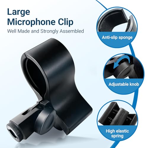 2 Pack Microphone Clips, Durable and Adjustable Mic Clip - Image 3