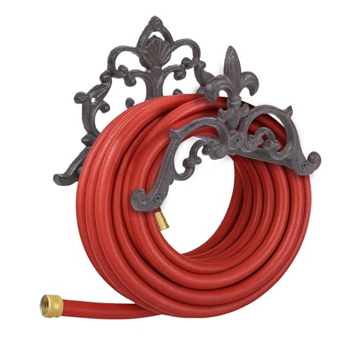 Cast Iron Garden Hose Holder, Sturday Wall Mount Hose - Image 2