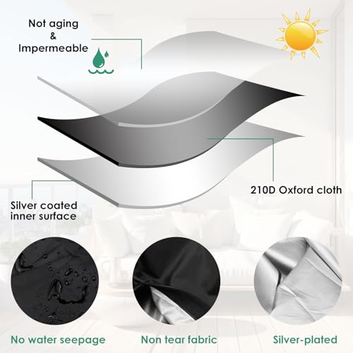 Extra Large Outdoor Cushion Storage Bags 68in Zippered - Image 7