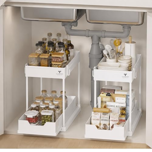 Under Sink Organizer, 2 Tier Pull-Out Storage Organizer - Image 3