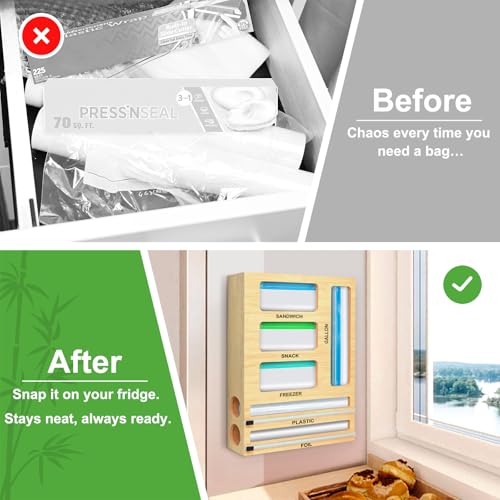 MSJGA Magnetic Food Bag Storage Organizer for Drawer | All Products - Image 7