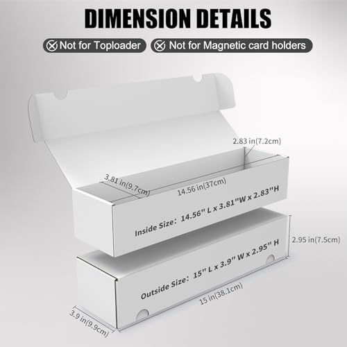 Trading Card Storage Box, 10-Pack 1100 Count White | Home Organization - Image 3