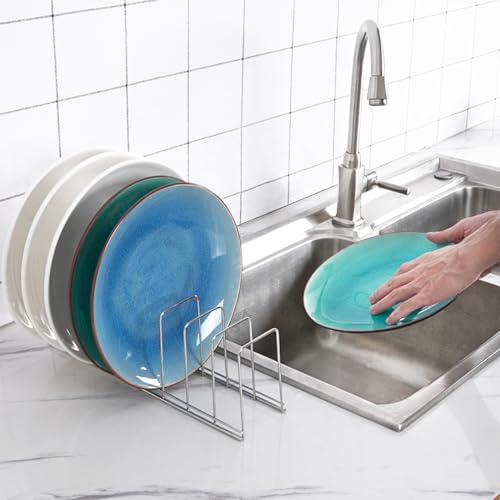 SITAKE 6 Pack Kitchen Cabinet Organizer Pot Lid Holder Stainless - Image 8
