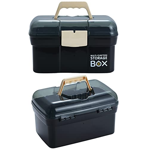 Kinsorcai 11'' Plastic Box Organizer with Removable Tray - Image 4