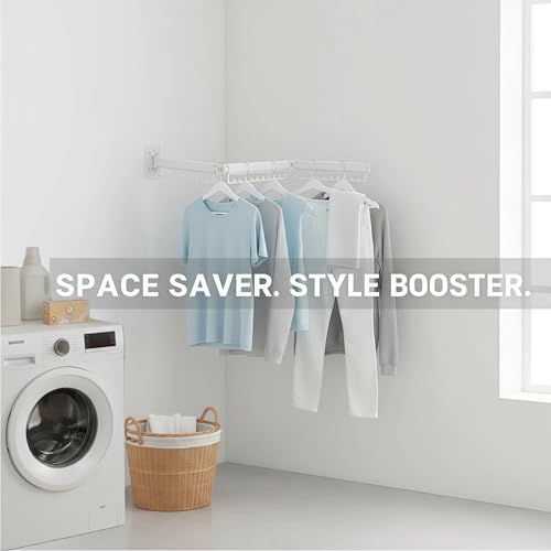 Clothes Drying Rack Wall Mounted,Collapsible & Retractable - Image 4