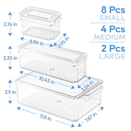 JollyPack Fridge Organizers, Refrigerator Organizer Bins - Image 4