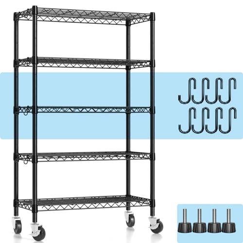 Wire Shelving, 1900lbs Capacity 5 Tier Heavy Duty NSF Wire - Image 2