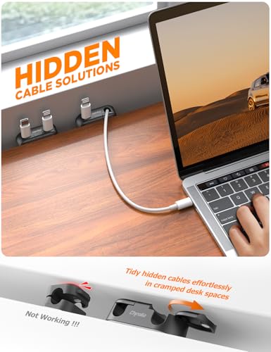 Magnetic Cable Clips - Chfeila 4Pack Cord Holder Clips, Cord - Image 4