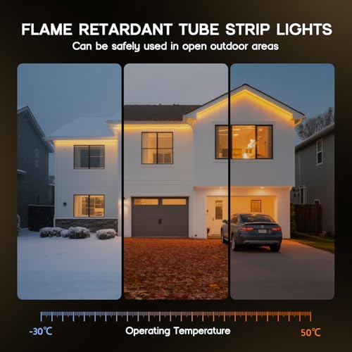 LED Neon Lights Daylight White 6000K,16.4ft 110-120V LED Strip - Image 6