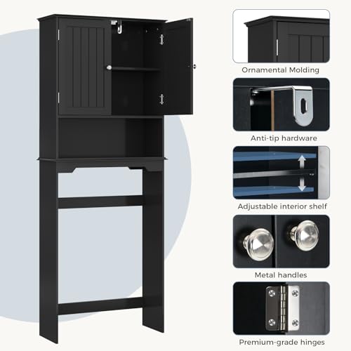OLIXIS Over the Toilet Storage Cabinet, Bathroom Shelves - Image 6