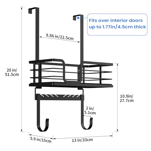 TJ.MOREE Over the Door/Wall Mount Ironing Board Hanger - Image 3