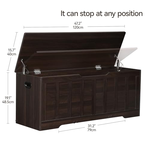 VANKILEY 47.2" Storage Chest Extra Large,Wooden Stor | All Products - Image 3