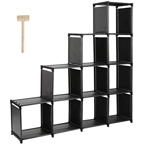 10-Cube Storage Organizer Rack, Staircase Organizer - Image 2