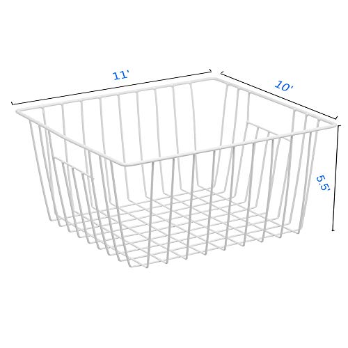Freezer Organizer Bin, Kitchen Metal Wire Storage Basket - Image 4