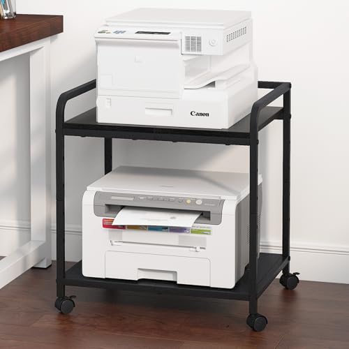 21"x15.8" Large Printer Stand with Storage, 2-Tier Under - Image 2