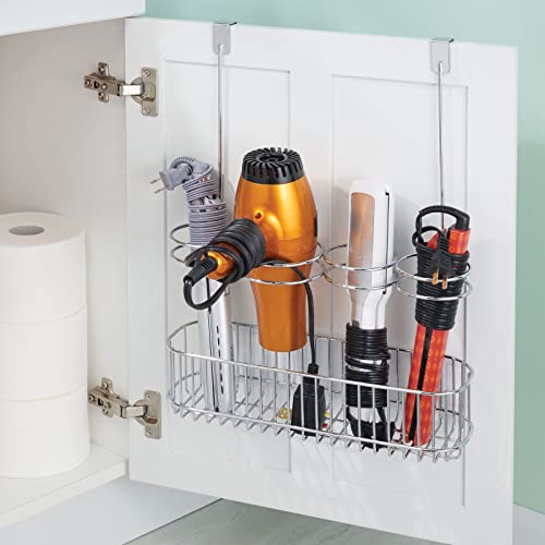 mDesign Metal Bathroom Storage Tool Organizer Accessory - Image 5