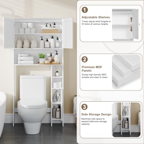 ChooChoo Bathroom Over The Toilet Storage Cabinet | Home Organization - Image 5
