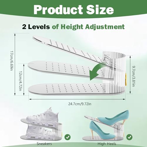 Adjustable Shoe Slot Organizer for Closet Space Saver(10-Pack) - Image 3
