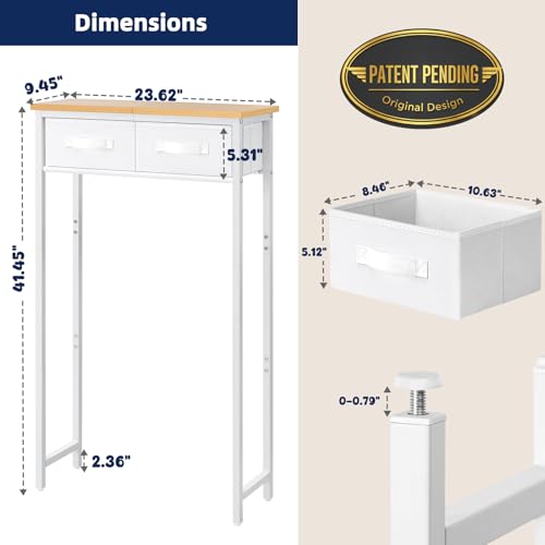 MOHOPE 2-Tier Over The Toilet Storage with 2 Fabric | All Products - Image 4