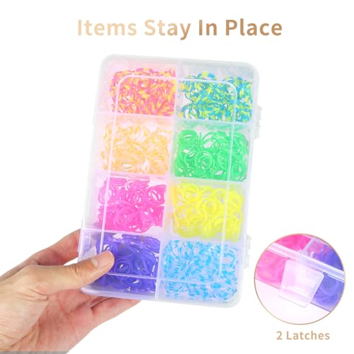 Bead Organizer Box 4 Pack 8 Grid Plastic Tackle Box - Image 6
