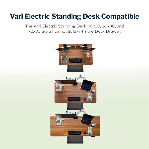 Vari Steel Under Desk Drawer - Slim Undermount Storage Organizer - Image 8