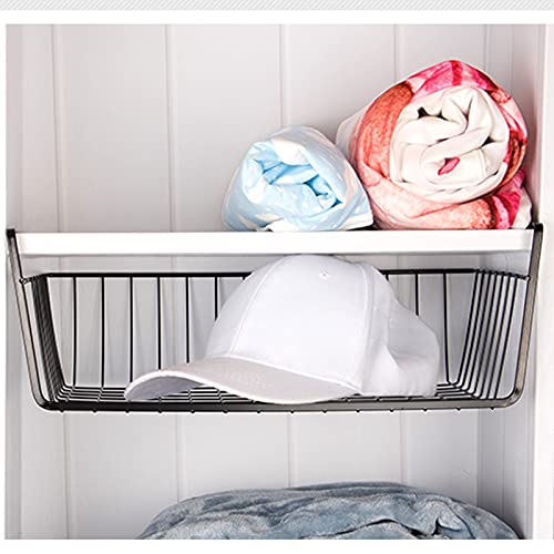 4Pcs Under Shelf Basket Metal Wire Under Cabinet Basket - Image 6