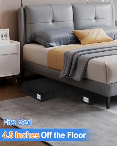 4.5-In Low Profile Under Bed Storage, Rigid Support - Image 3