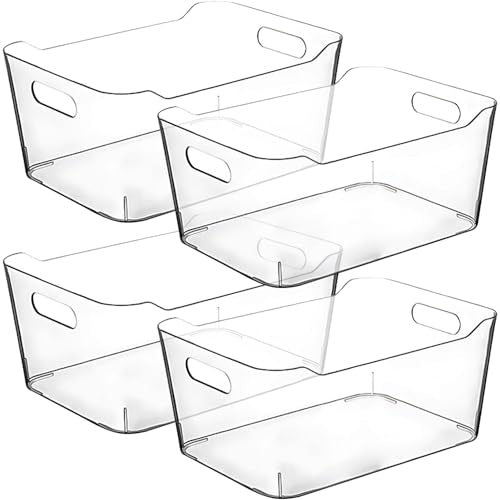Clear Plastic Storage Bins for Kitchen Organization | All Products - Image 2