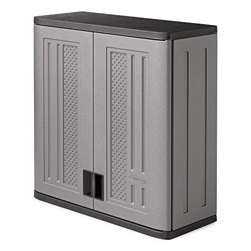 Suncast 4 Cu. Ft Wall Mounted Garage Cabinet Storage - Image 2