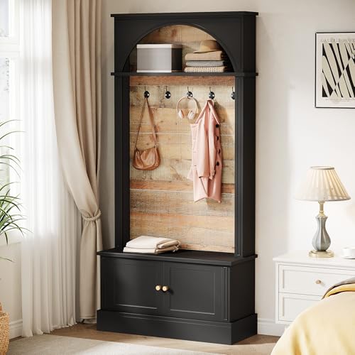 Tribesigns 70.86" Hall Tree with Storage Bench, 4-in-1 - Image 6
