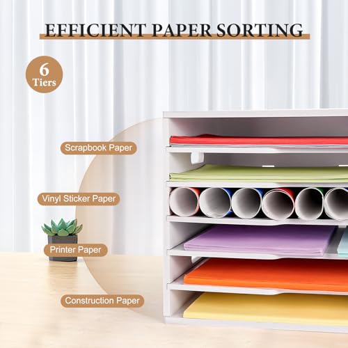 6-Tiers Construction Paper Organizer for 12" x 18" Paper - Image 5