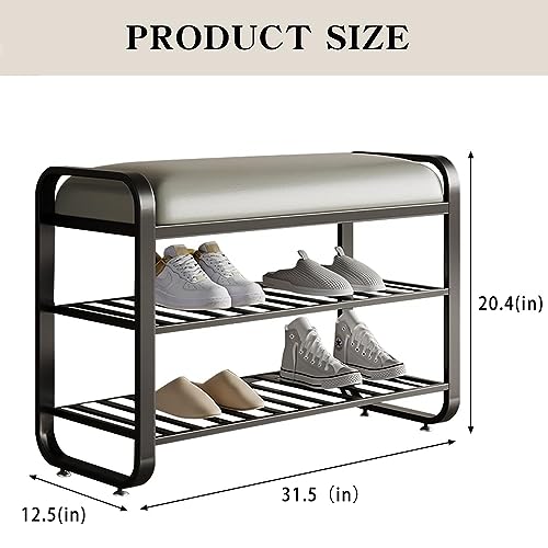 shoe bench,entryway bench with shoe storage - Image 4