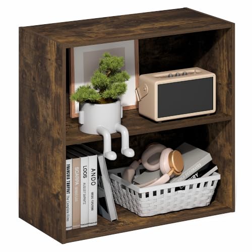 Furinno PASIR 2-Tier Book Shelf, Open Shelves Bookshelf - Image 2