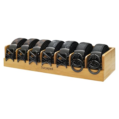 Belt Organizer,Wooden, 7 Compartments - Image 2